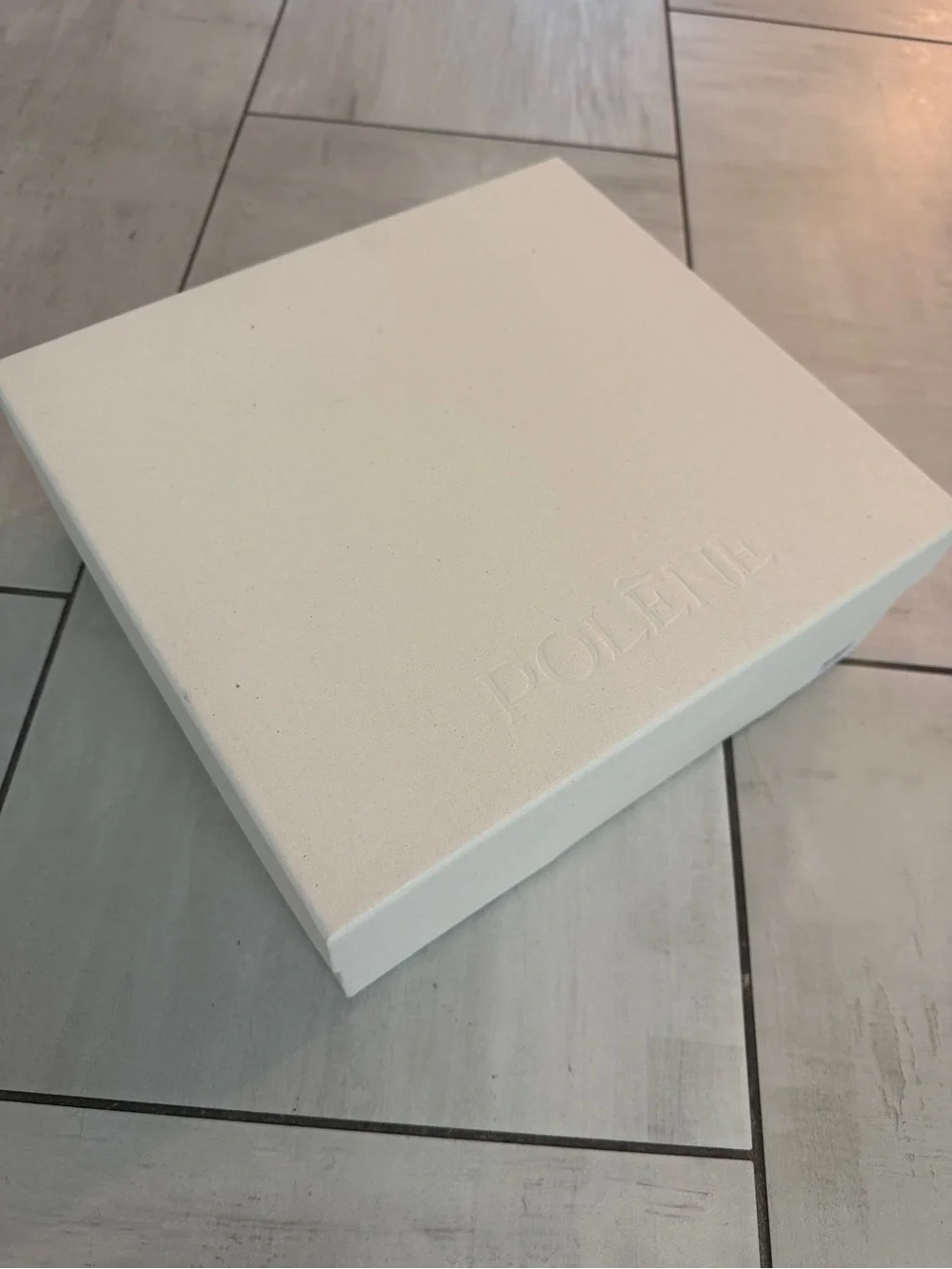 Polene gift boxes set of 2: white embossed presentation box